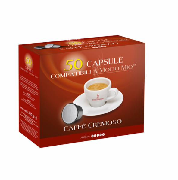 Best Espresso 50 Capsule Caffè Cremoso Compatibile Lavazza a Modo Mio