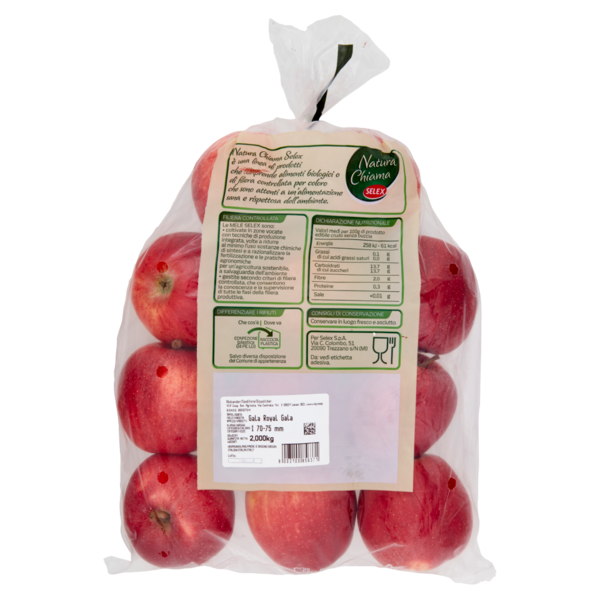 Selex Natura Chiama Mele Royal Gala Calibro 70/75 2 kg