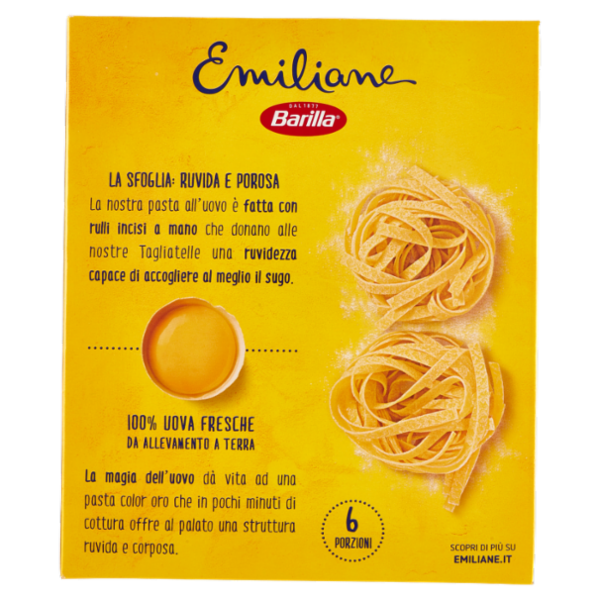 Barilla Emiliane Tagliatelle Pasta all'Uovo 500g