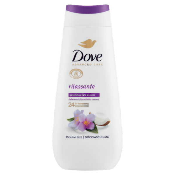 Dove Advanced Care Docciaschiuma rilassante gelsomino e latte di cocco 225 ml