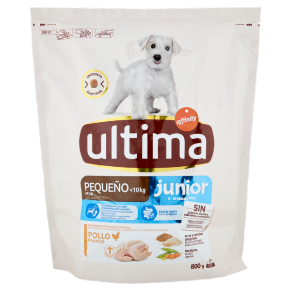 ultima Dog Mini <10kg junior 2-10 Mesi Pollo 800 g