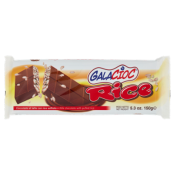 Galacioc Rice Cioccolato Al Latte Con Riso Soffiato 150 g