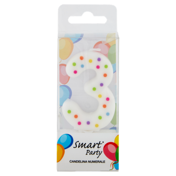 Smart Party Candelina Numerale 3 1 pz