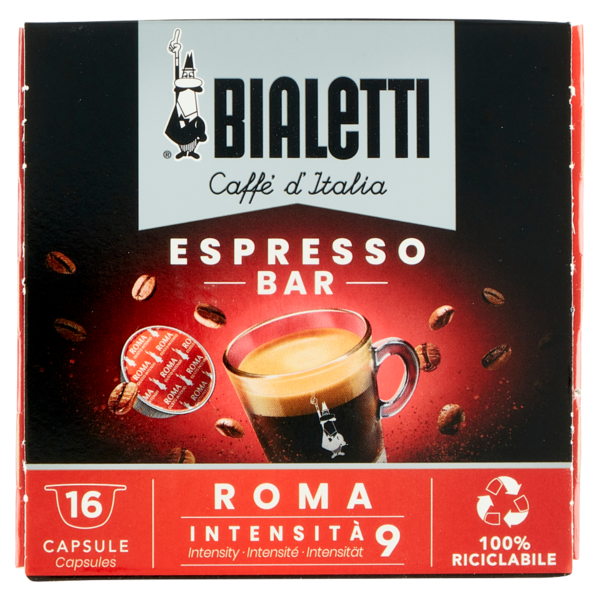 Bialetti Caffè d'Italia Espresso Bar Roma 16 Capsule 112 g
