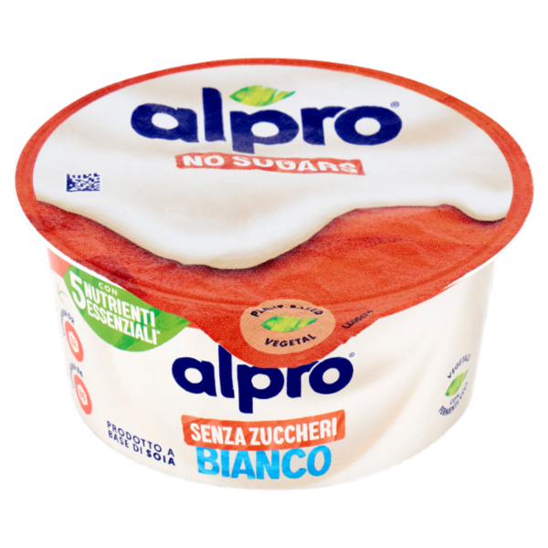 ALPRO Alternativa Vegetale allo Yogurt, Gusto Naturale, Senza Lattosio, Senza Zuccheri, 135g