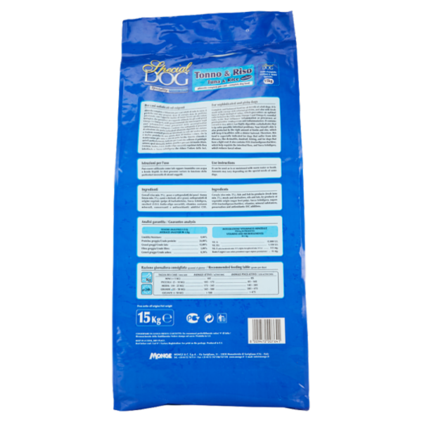 Special Dog Speciality Premium Quality Tonno & Riso 15 kg