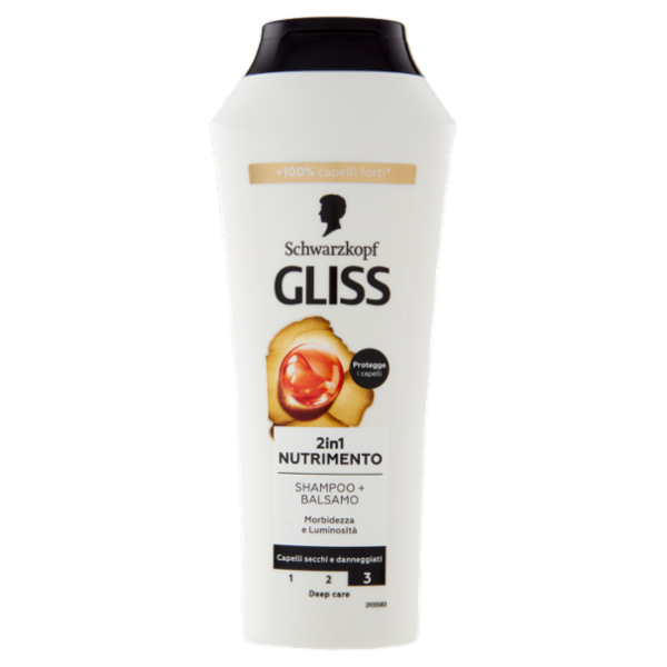 Gliss 2in1 Nutrimento Shampoo + Balsamo 250 ml