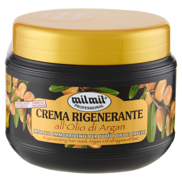 milmil Professional Crema Rigenerante all'Olio di Argan 500 ml