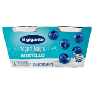 IL GIGANTE Yogurt Magro Mirtillo 2 x 125 g