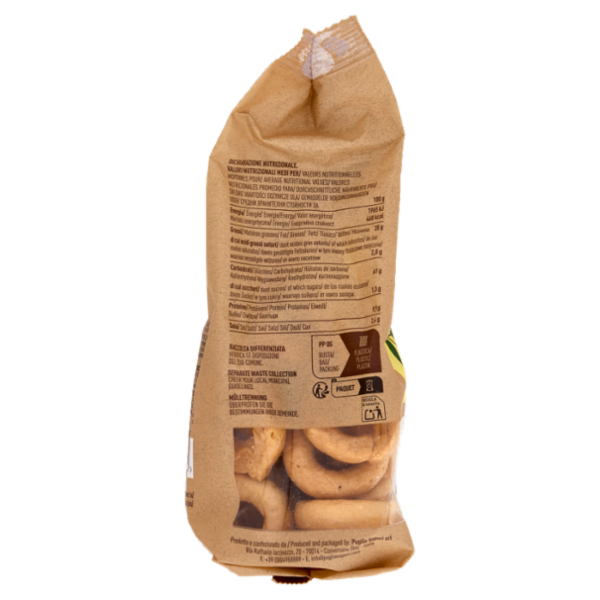 Puglia Sapori I Classici Taralli con Olio Extravergine d'Oliva 250 g