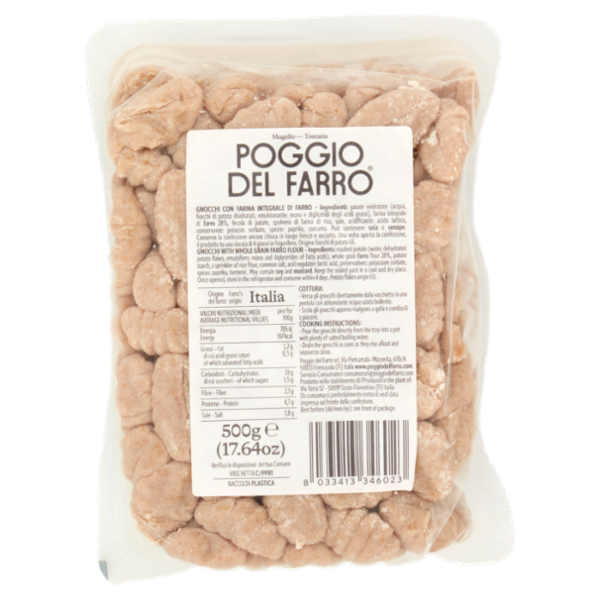 Poggio del Farro Gnocchi di Farro 500 g