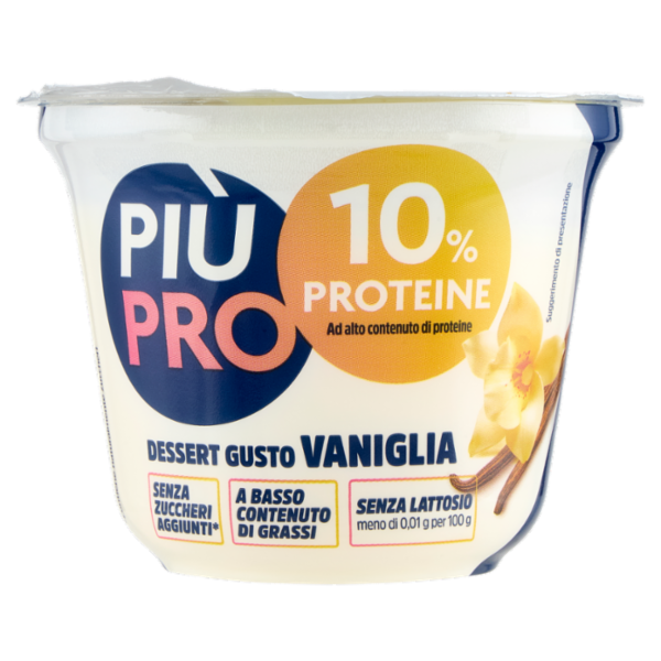 Piùpro Dessert Fresco alla Vaniglia Alto Proteico Senza Lattosio 200 g