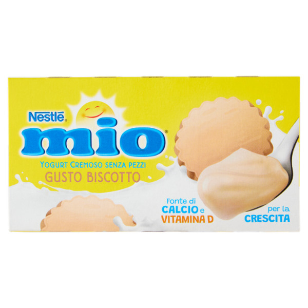 NESTLÉ MIO Yogurt Cremoso Senza Pezzi Gusto Biscotto 2x125g