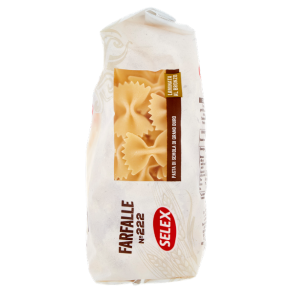 Selex Pasta di Semola Trafilata al Bronzo Farfalle 500 g
