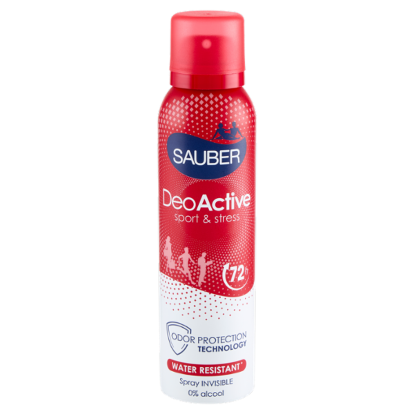Sauber DeoActive sport & stress Spray 150 ml