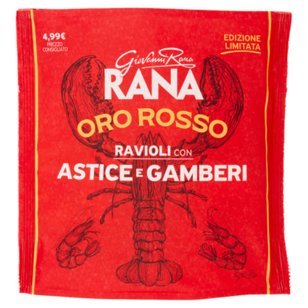 Giovanni Rana Oro Rosso Ravioli con Astice e Gamberi 250 g