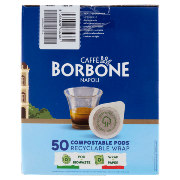 Caffè Borbone Miscela Nobile Cialde Compostabili* 50 x 7,2 g