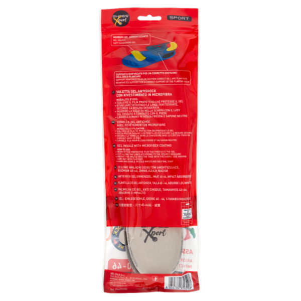 Shoes'Xpert Sport Soletta Gel Taglia 40-46