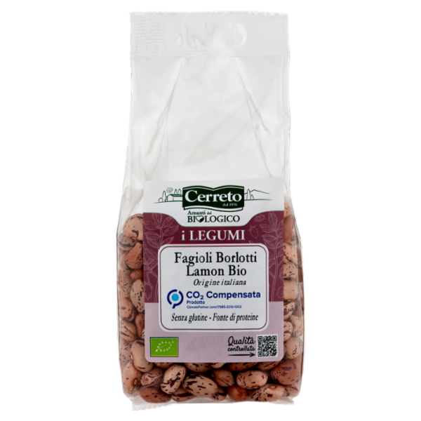 Cerreto i Legumi Fagioli Borlotti Lamon Bio 250 g