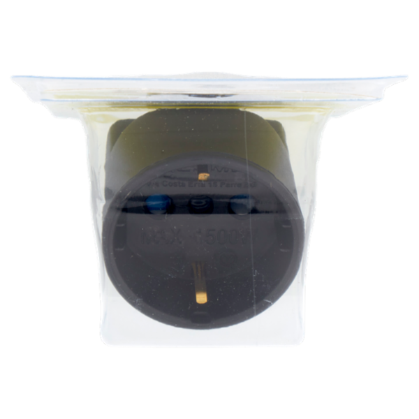 Selex Adattatore Semplice Spina 10A + 1 Presa 10-16A(Ted) Nero