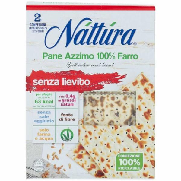 PANE AZZIMO AL FARRO NATTURA GR.200