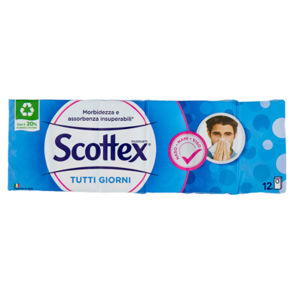 Scottex Tutti Giorni Fazzoletti 3 veli 12 pz