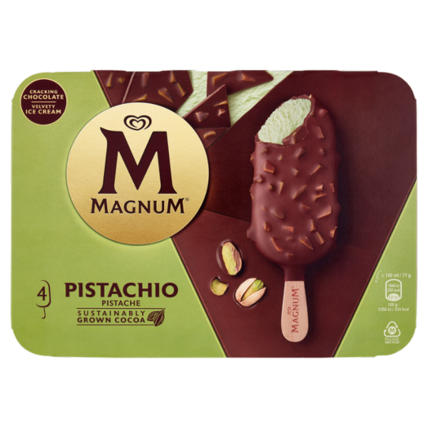 Magnum Pistacchio 4 Gelati 308 g