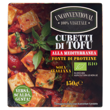 Unconventional Cubetti Di Tofu Alla Mediterranea Bio 150 g