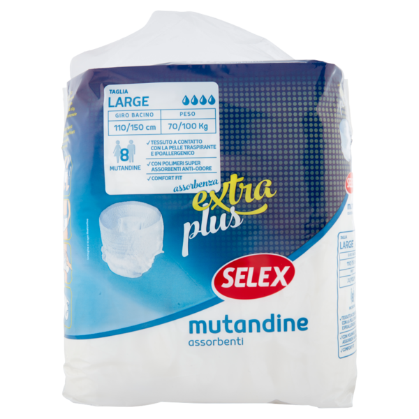 Selex Mutandine Assorbenti Pants Extra Plus Misura Large 8 pezzi
