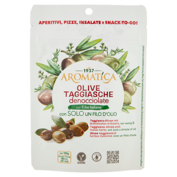 Aromatica Olive Taggiasche denocciolate con Erbe Italiane 90 g