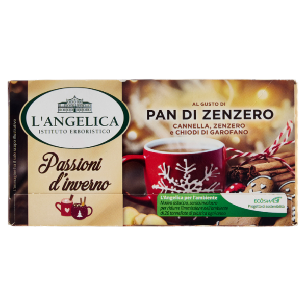 L'Angelica Passioni d'inverno al Gusto di Pan di Zenzero 15 Filtri 28.5 g