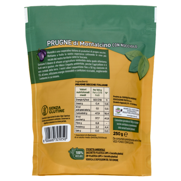 MonteRé Prugne di Montalcino con Nocciolo 250 g
