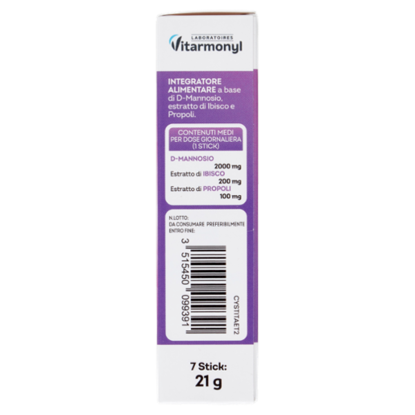 Laboratoires Vitarmonyl Cisti Mannosio Forte 7 Stick 21 g