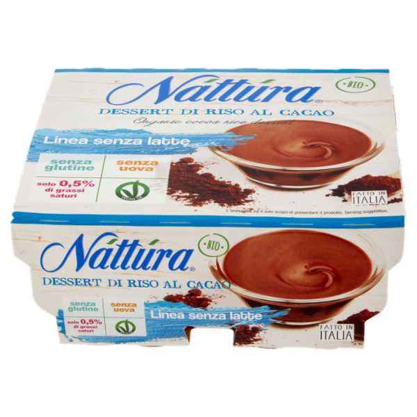 Náttúra Dessert di Riso al Cacao Bio 4 x 100 g