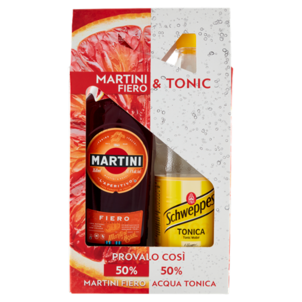 Martini Fiero 750 ml & Schweppes Tonic 1 l