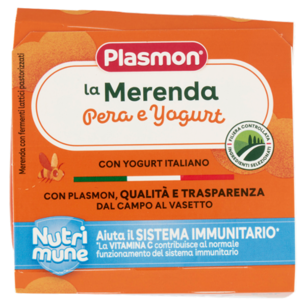 Plasmon la Merenda Pera e Yogurt Nutri mune 2 x 120 g