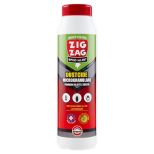 Zig Zag Specialist Dustcide Microgranulare Insetticida Pronto All'Uso Con Spargitore 250 g
