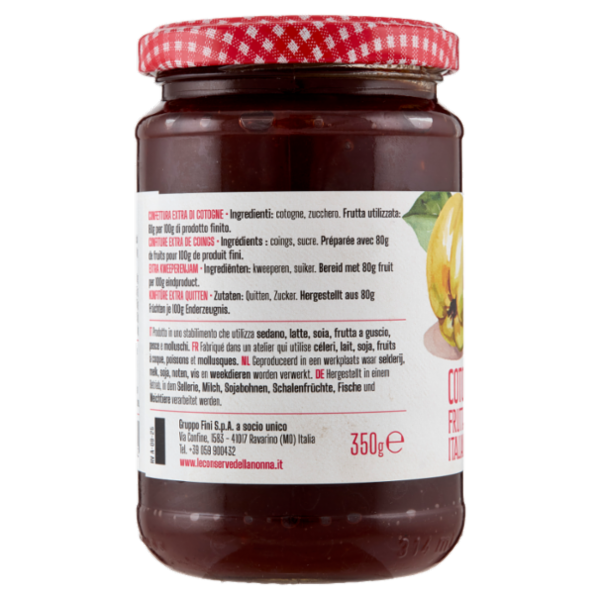 Le Conserve della Nonna Cotogna Frutta Italiana 350 g