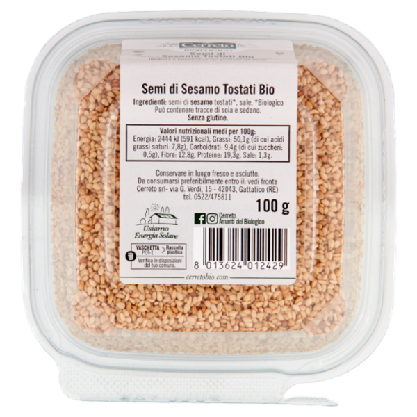 Cerreto i Semi Tostati Semi di Sesamo Tostati Bio 100 g