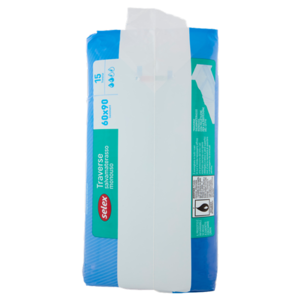 Selex Traverse Salvamaterasso Monouso 60X90 cm 15 pezzi