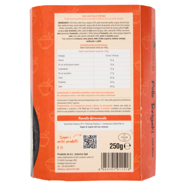 asia mama Fusion Experience Pollo Teriyaki con Riso 250 g