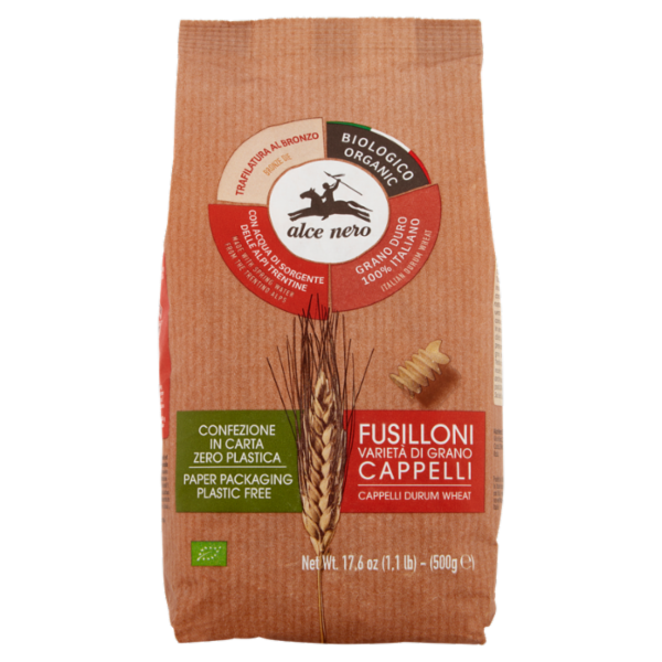 alce nero Fusilloni Varietà di Grano Cappelli 500 g