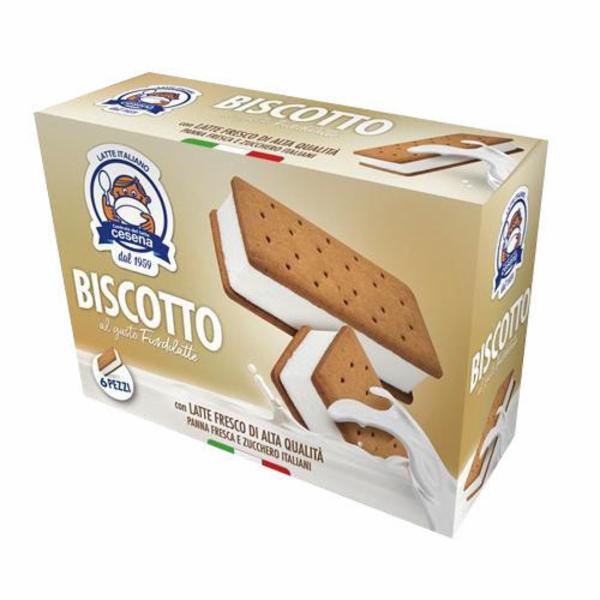 Centrale del latte Cesena Biscotto al gusto fiordilatte 6 pz