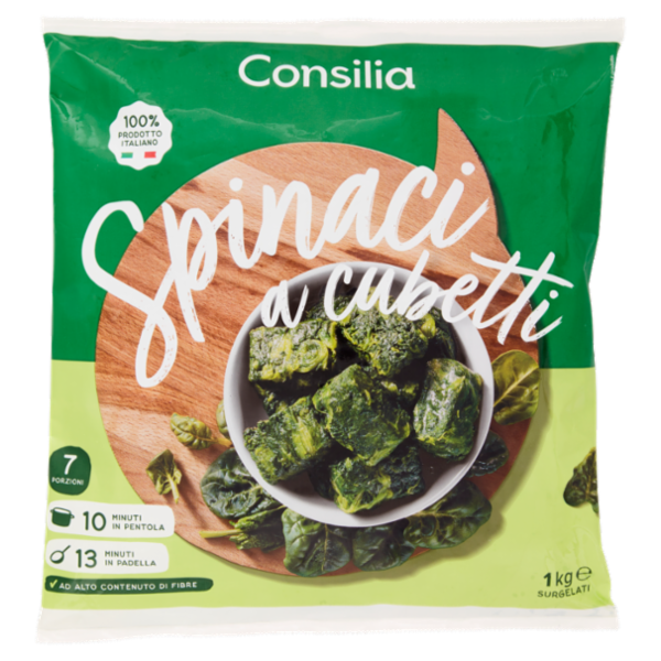 Consilia Spinaci a Cubetti Surgelati 1 kg