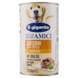 IL GIGANTE Piccoli Grandi Amici Bocconi Con Pollo e Tacchino In Salsa 1250 g