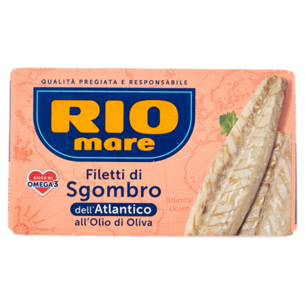 Rio mare Filetti di Sgombro dell'Atlantico all'Olio di Oliva 125 g