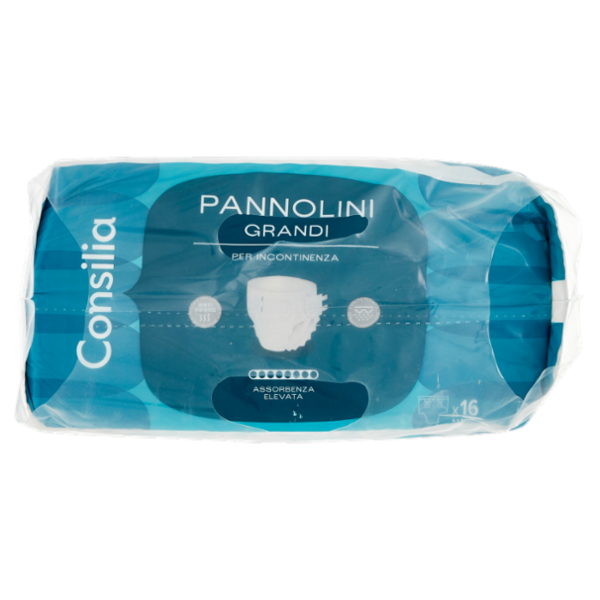 Consilia Pannolini per Incontinenza Misura Large 16 pezzi
