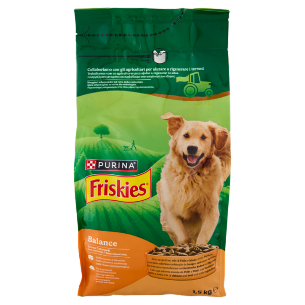PURINA FRISKIES Balance Pollo e Manzo e con Verdure 1,5kg