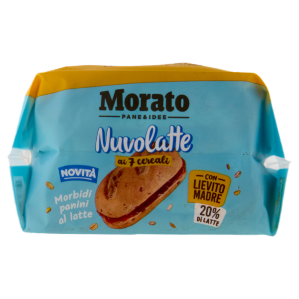 Morato Nuvolatte ai 7 cereali Morbidi Panini al Latte 6 x 40 g