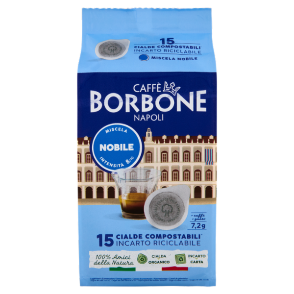 Caffè Borbone Miscela Nobile Cialde Compostabili* 15 x 7,2 g